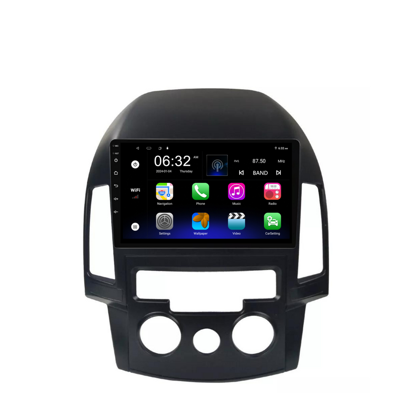 Load image into Gallery viewer, Hyundai i30 (Manual AC) (2007-2012) Plug &amp; Play Head Unit Upgrade Kit: Car Radio with Wireless &amp; Wired Apple CarPlay &amp; Android Auto
