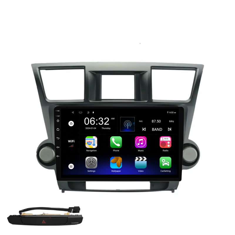 Load image into Gallery viewer, Toyota Kluger (2008-2014) Plug &amp; Play Head Unit Upgrade Kit: Car Radio with Wireless &amp; Wired Apple CarPlay &amp; Android Auto
