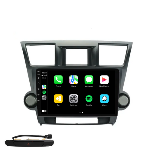 Toyota Kluger (2008-2014) Plug & Play Head Unit Upgrade Kit: Car Radio with Wireless & Wired Apple CarPlay & Android Auto