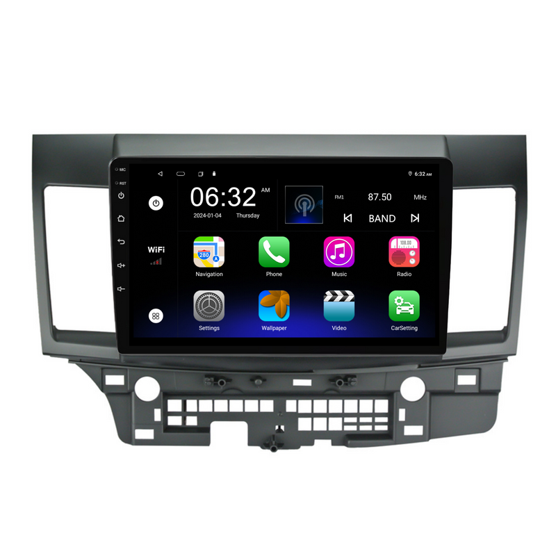 Load image into Gallery viewer, Mitsubishi Lancer (2010-2018) Plug &amp; Play Head Unit Upgrade Kit: Car Radio with Wireless &amp; Wired Apple CarPlay &amp; Android Auto
