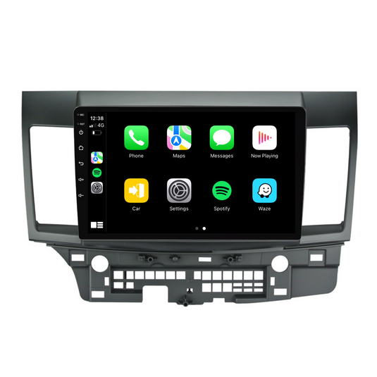 Mitsubishi Lancer (2010-2018) Plug & Play Head Unit Upgrade Kit: Car Radio with Wireless & Wired Apple CarPlay & Android Auto