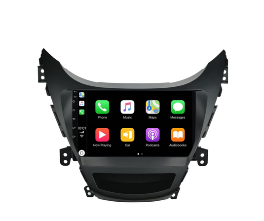 Hyundai Elantra (2012-2014) Plug & Play Head Unit Upgrade Kit: Car Radio with Wireless & Wired Apple CarPlay & Android Auto