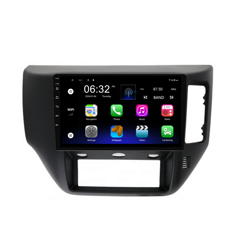 Load image into Gallery viewer, Nissan Patrol Black (2004-2015) Plug &amp; Play Head Unit Upgrade Kit: Car Radio with Wireless &amp; Wired Apple CarPlay &amp; Android Auto
