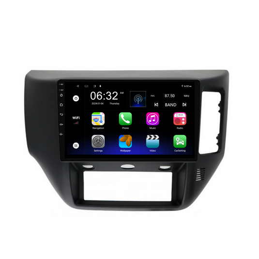 Nissan Patrol Black (2004-2015) Plug & Play Head Unit Upgrade Kit: Car Radio with Wireless & Wired Apple CarPlay & Android Auto