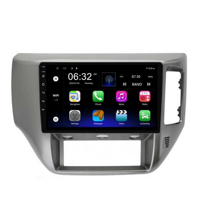 Load image into Gallery viewer, Nissan Patrol Gray (2004-2015) Plug &amp; Play Head Unit Upgrade Kit: Car Radio with Wireless &amp; Wired Apple CarPlay &amp; Android Auto
