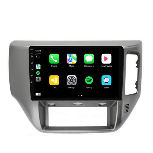 Nissan Patrol Gray (2004-2015) Plug & Play Head Unit Upgrade Kit: Car Radio with Wireless & Wired Apple CarPlay & Android Auto