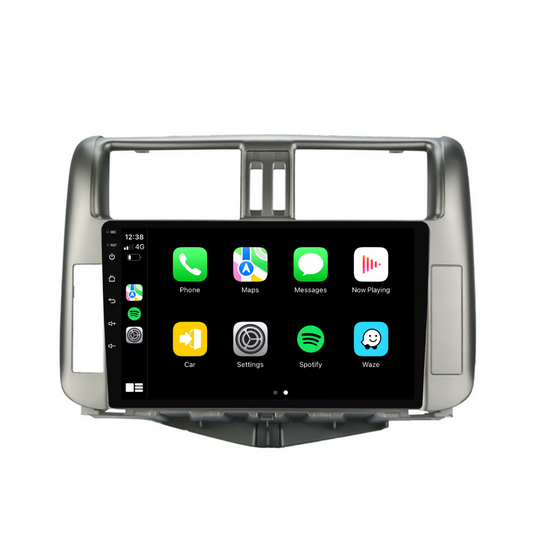 Toyota Prado (2010-2013) Plug & Play Head Unit Upgrade Kit: Car Radio with Wireless & Wired Apple CarPlay & Android Auto