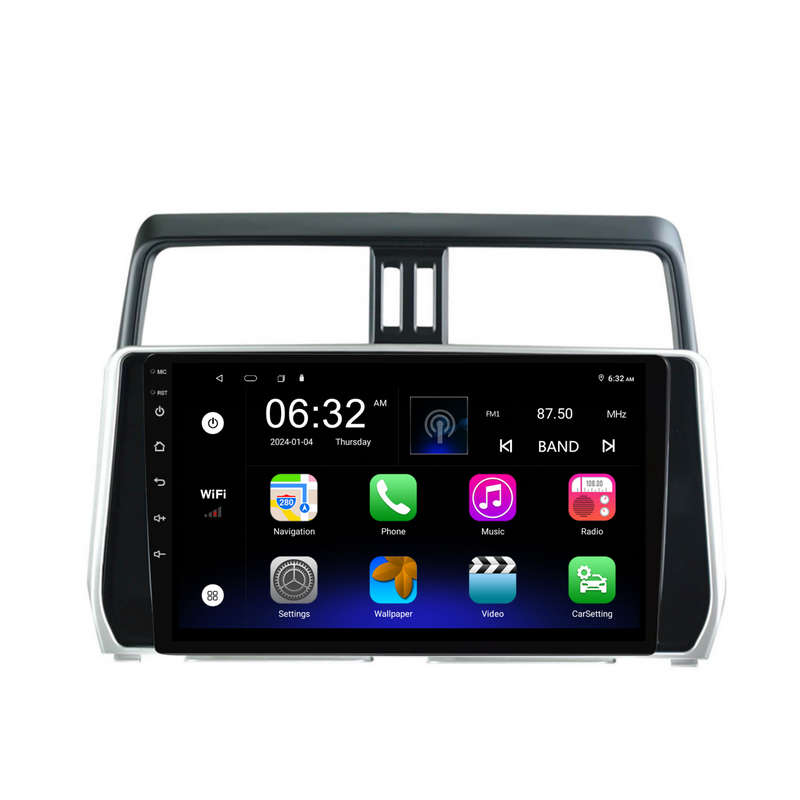 Load image into Gallery viewer, Toyota Prado (2018-2020) Plug &amp; Play Head Unit Upgrade Kit: Car Radio with Wireless &amp; Wired Apple CarPlay &amp; Android Auto
