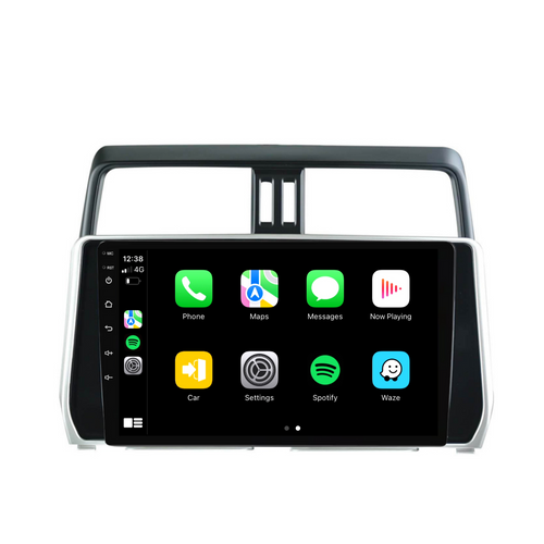 Toyota Prado (2018-2020) Plug & Play Head Unit Upgrade Kit: Car Radio with Wireless & Wired Apple CarPlay & Android Auto