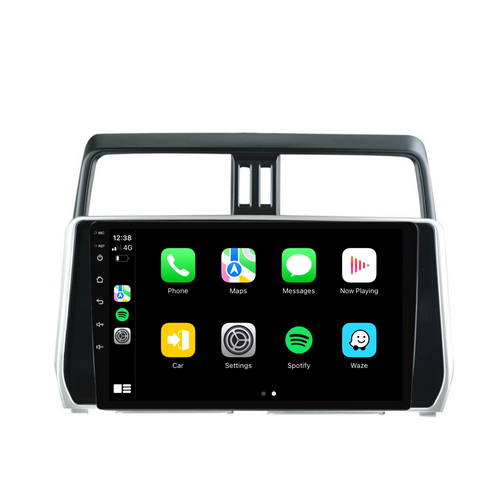 Toyota Prado (2018-2022) Plug & Play Head Unit Upgrade Kit: Car Radio with Wireless & Wired Apple CarPlay & Android Auto