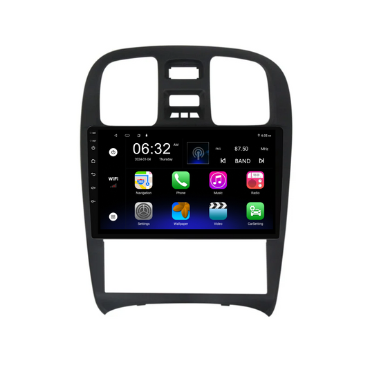 Hyundai Sonata (2003-2009) Plug & Play Head Unit Upgrade Kit: Car Radio with Wireless & Wired Apple CarPlay & Android Auto