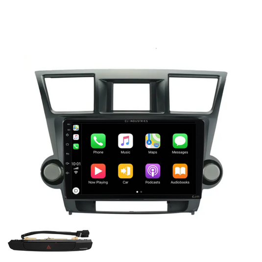 Toyota Kluger 2008-2014 Plug & Play Head Unit Kit with CarPlay & Android Auto