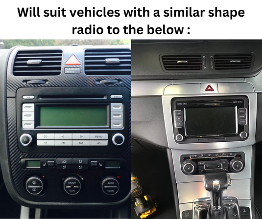 Volkswagen Universal Head Unit (Plug & Play) - Wireless CarPlay / Android Auto Car Radio Upgrade Package