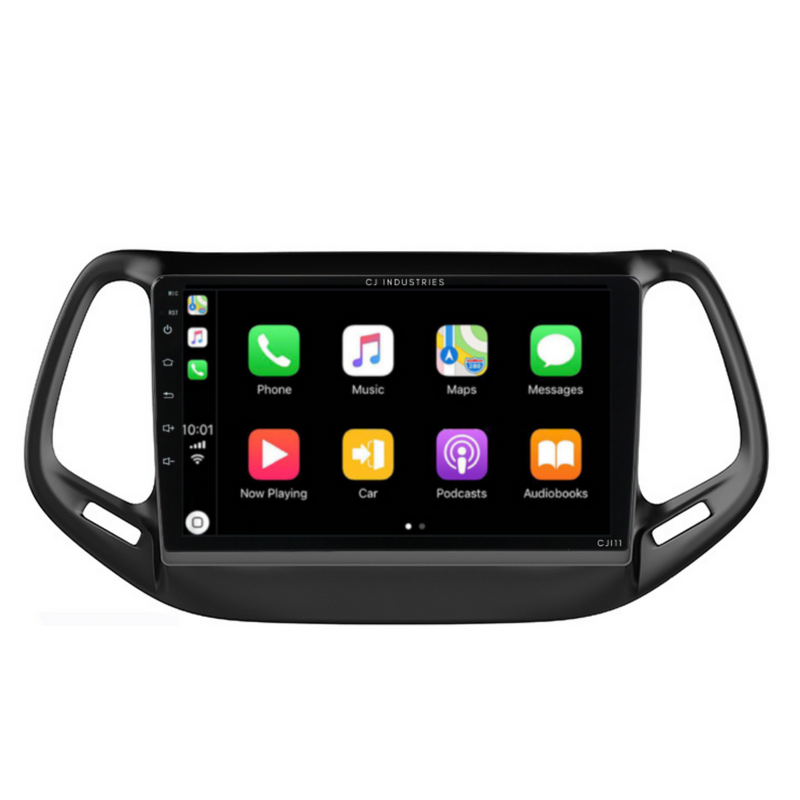Load image into Gallery viewer, Jeep Compass (2017-2018) Plug &amp; Play Head Unit Upgrade Kit: Car Radio with Wireless &amp; Wired Apple CarPlay &amp; Android Auto
