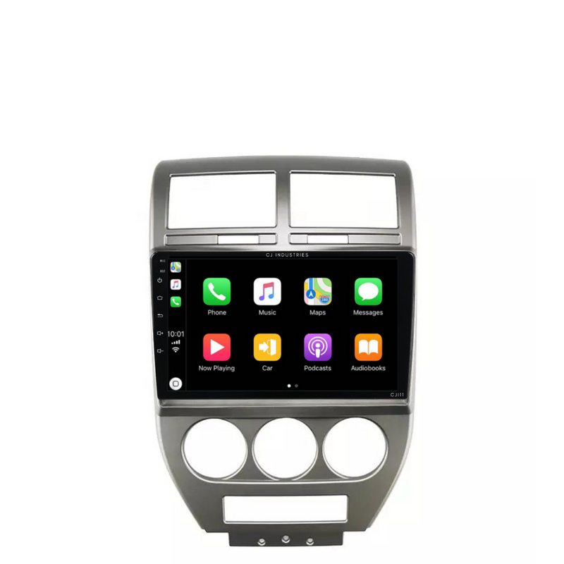 Load image into Gallery viewer, Jeep Compass (2007-2010) Plug &amp; Play Head Unit Upgrade Kit: Car Radio with Wireless &amp; Wired Apple CarPlay &amp; Android Auto
