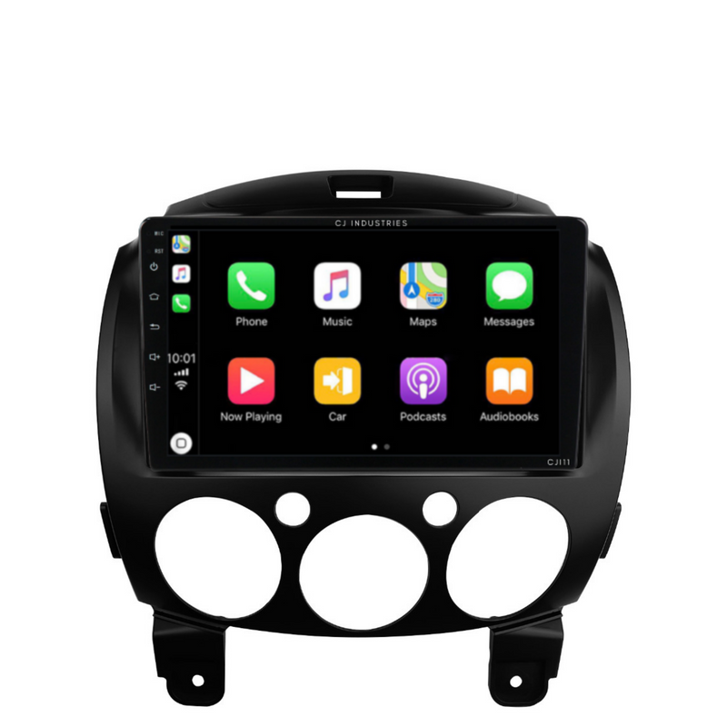 Load image into Gallery viewer, Mazda 2 (2007-2014) Plug &amp; Play Head Unit Upgrade Kit: Car Radio with Wireless &amp; Wired Apple CarPlay &amp; Android Auto
