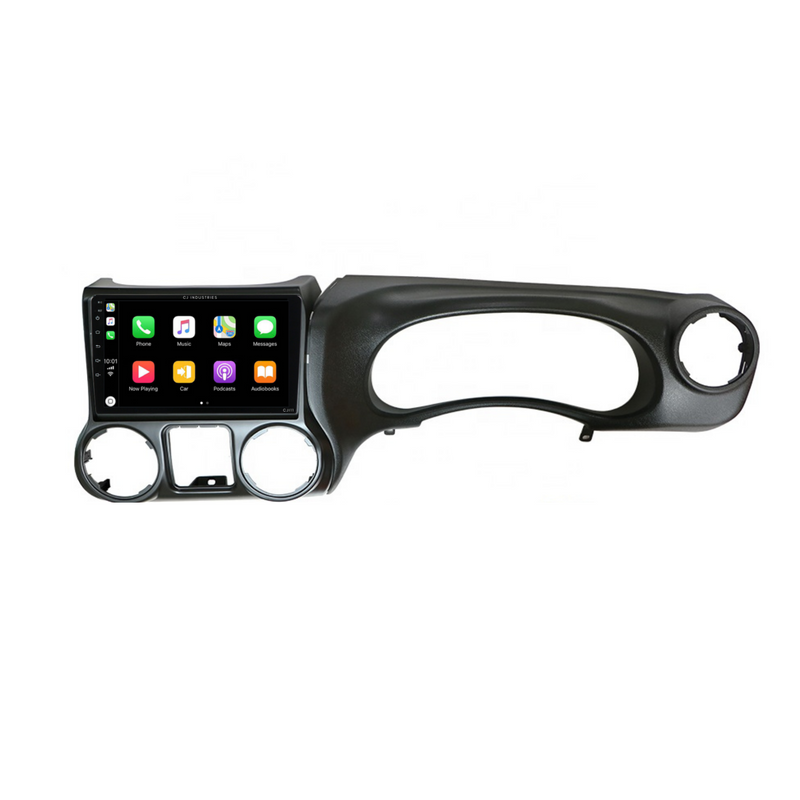 Load image into Gallery viewer, Jeep Wrangler (2011-2014) Plug &amp; Play Head Unit Upgrade Kit: Car Radio with Wireless &amp; Wired Apple CarPlay &amp; Android Auto
